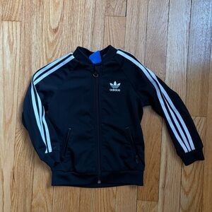 Classic black Adidas zip up 18m